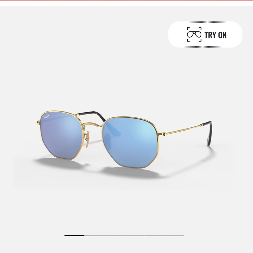 Blue Hexagonal Flat Lenses